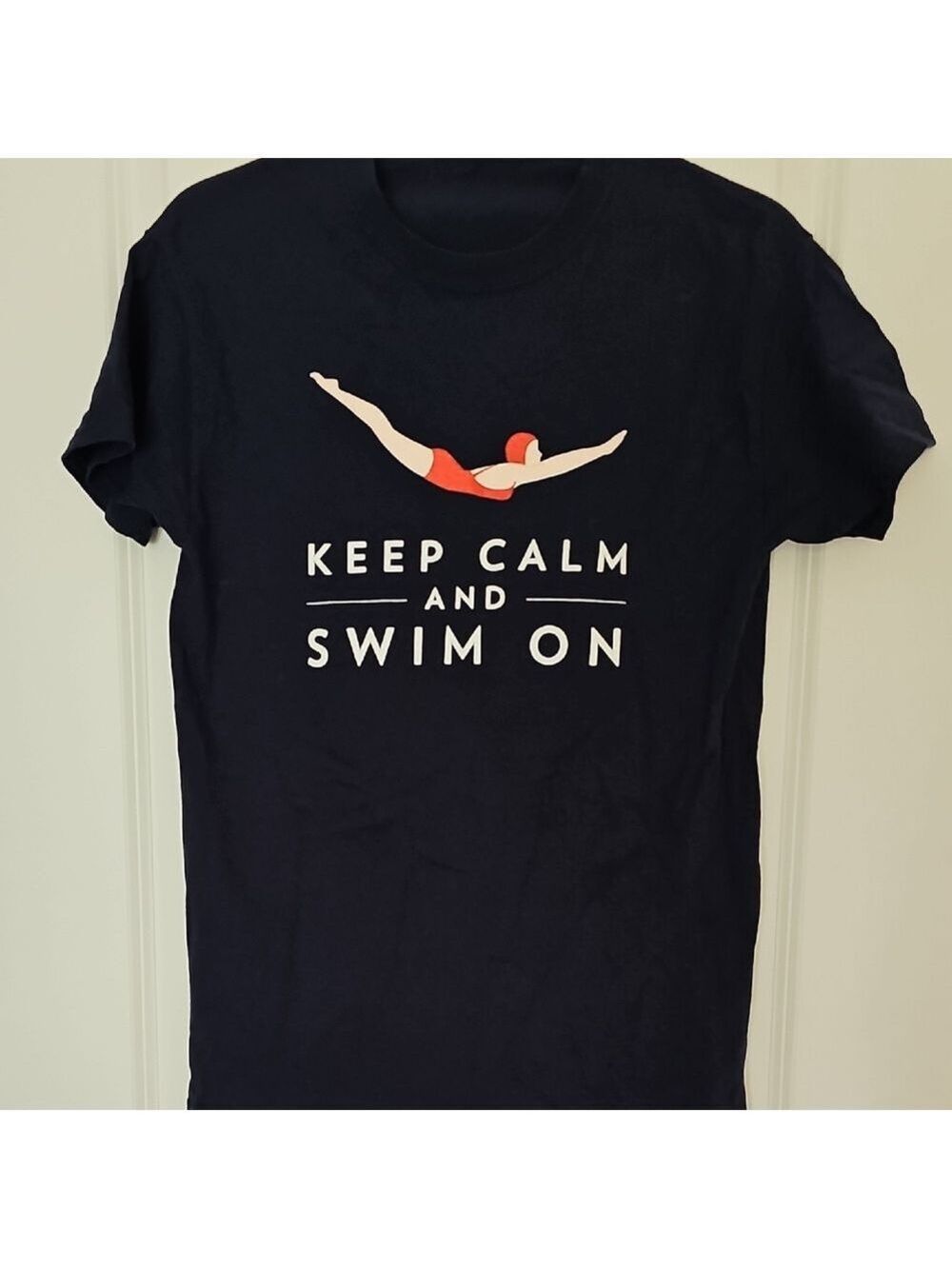 NWOT Cotton Tshirt- Keep Calm And Swim On